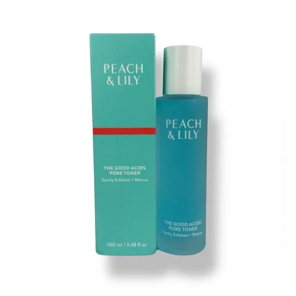 NEW 5 Pc Peach & Lily Set Pore Toner, Barrier Serum, Eye Cream & Cleanser